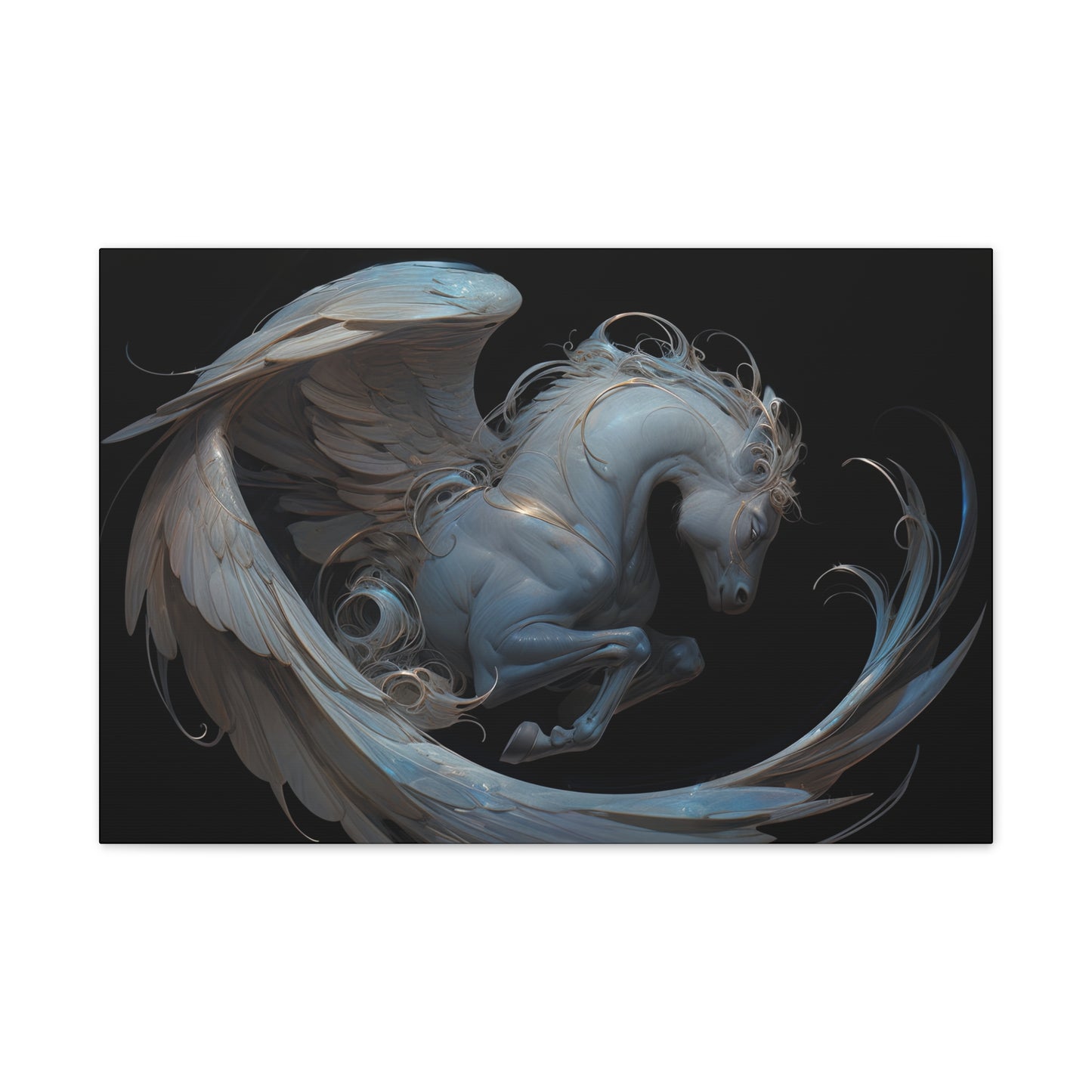 "Silk Pegasus"  Canvas Stretched, 0.75" - Print