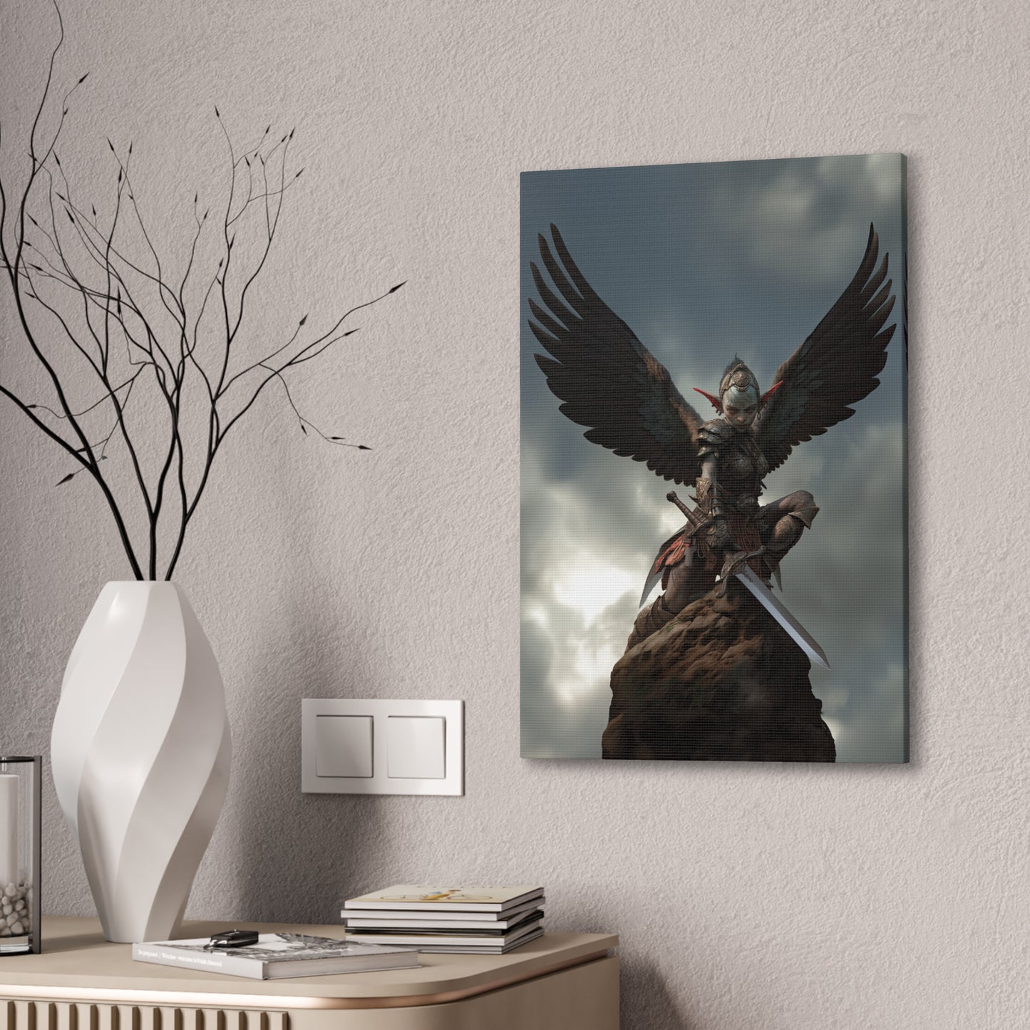 "Goblin Harpy Queens Guard" Canvas Stretched, 0.75" - Print