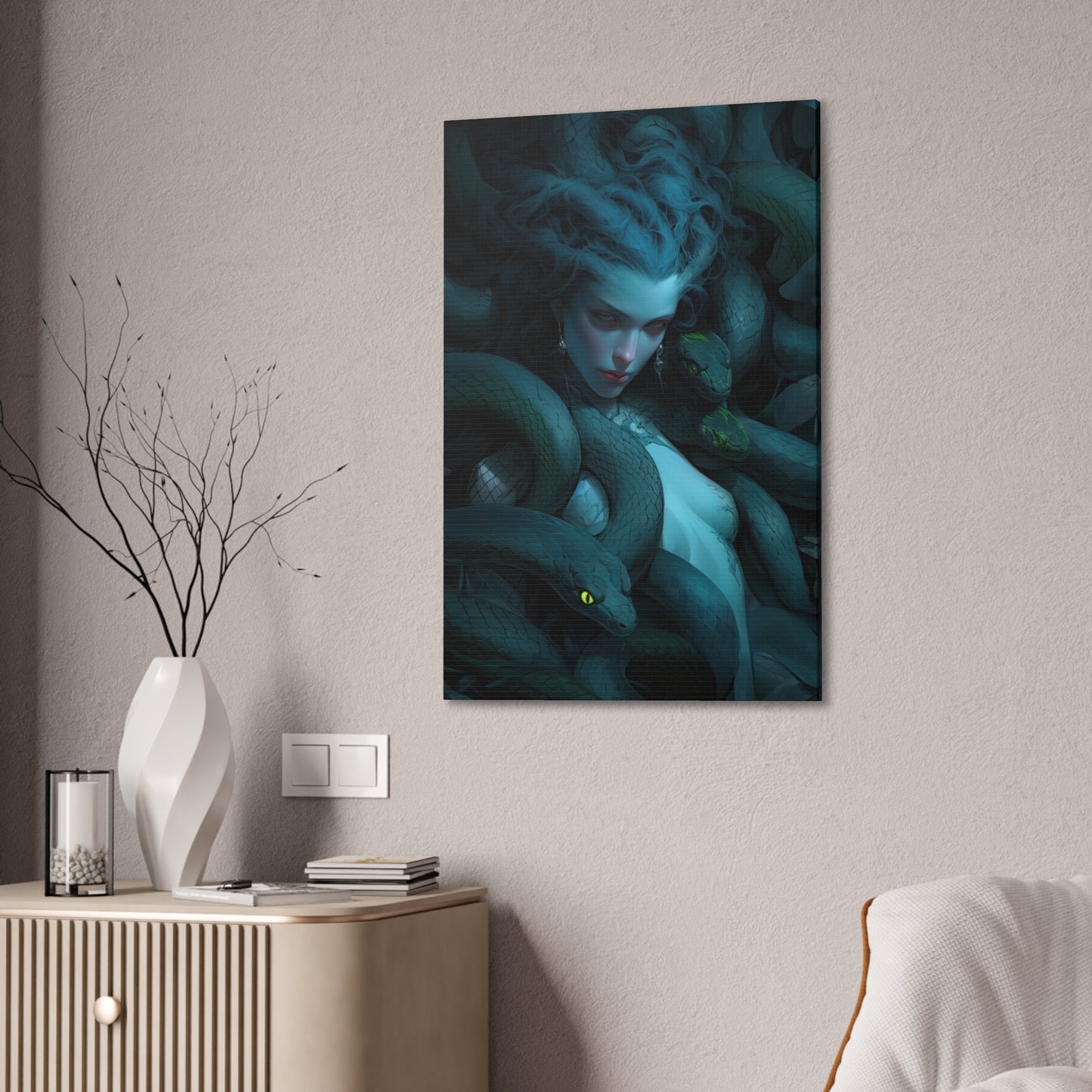 "Last Gaze Of The Medusa" Canvas Stretched, 0.75" - Print