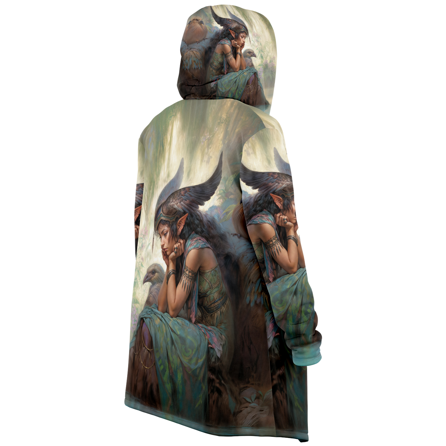 Wings of the Weeping Willow Microfleece Cloak