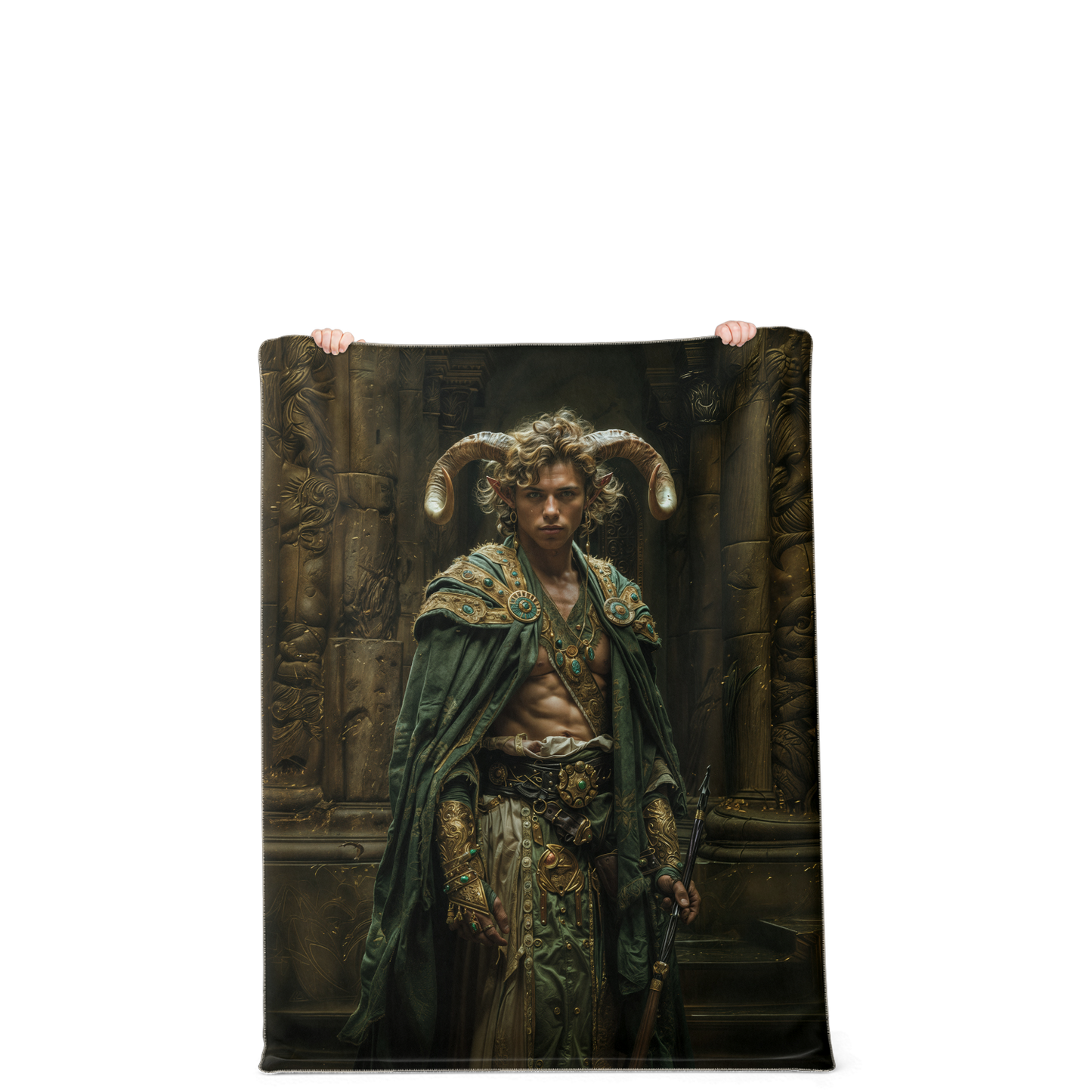 Mage Temple Guard Premium Microfleece Blanket