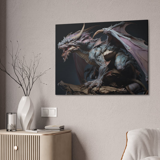 "Lavender Dragon Elder"  Canvas Stretched, 0.75" - Print