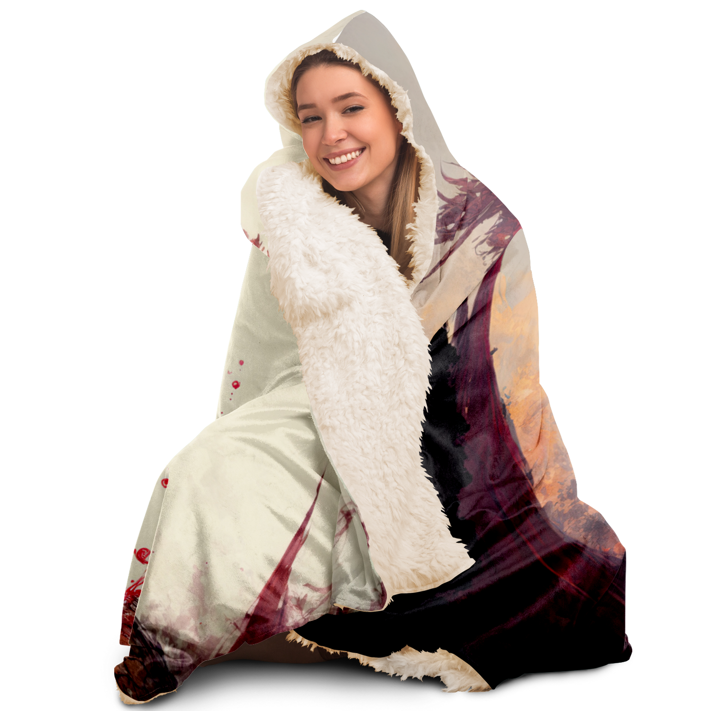 Blood Dragon Hooded Blanket