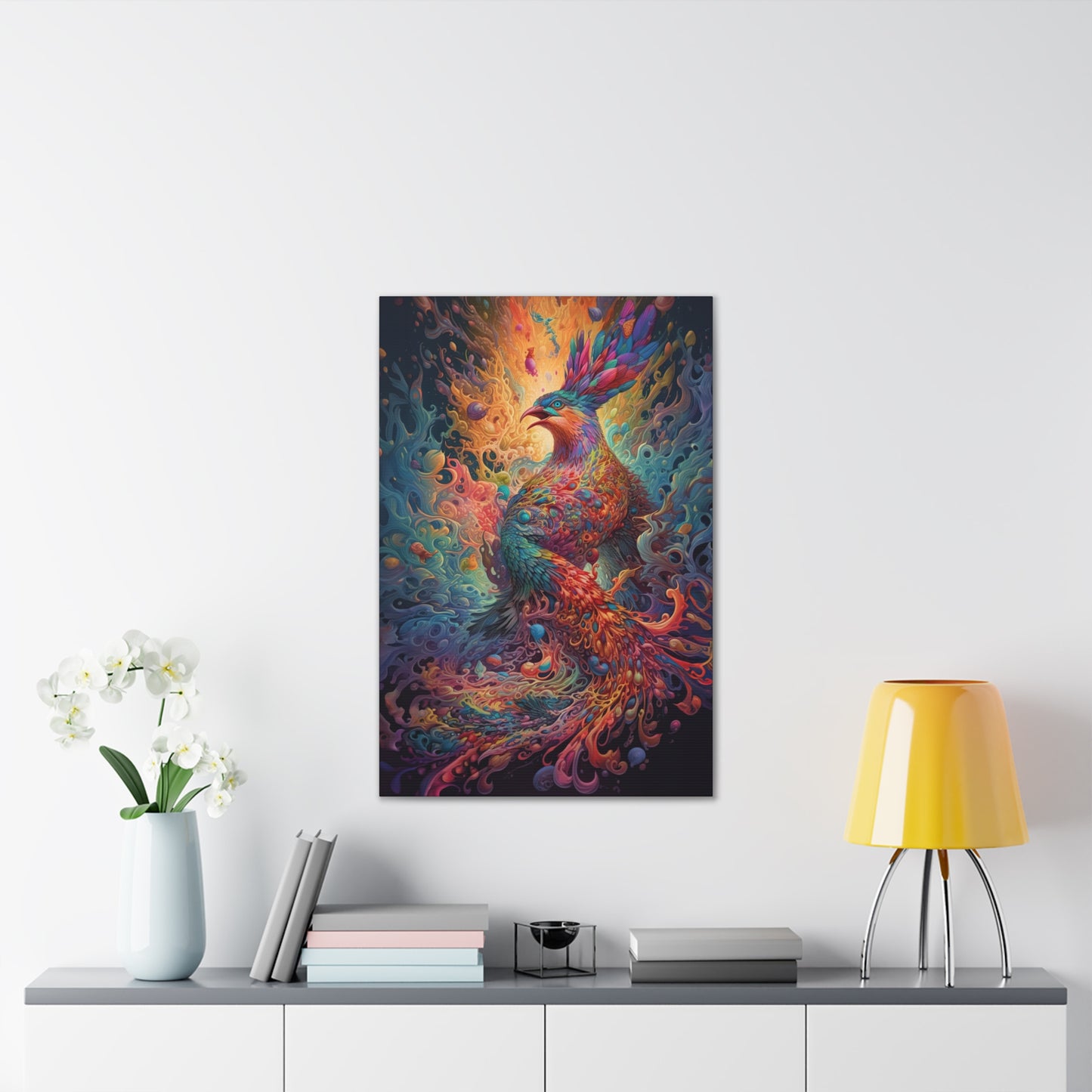 "Liquid Light Phoenix" Canvas Stretched, 0.75" - Print