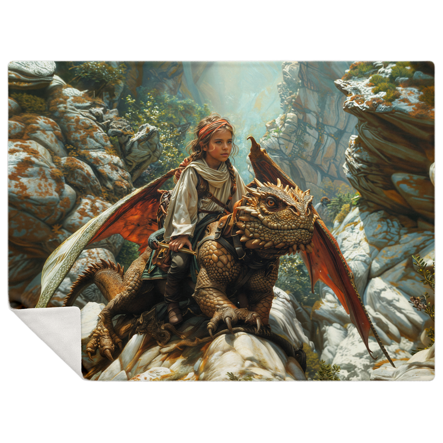 The Dragons Apprentice Premium Microfleece Blanket