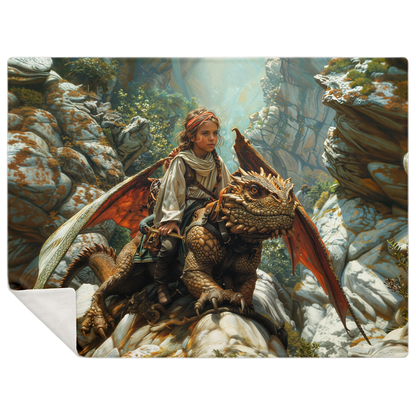 The Dragons Apprentice Premium Microfleece Blanket