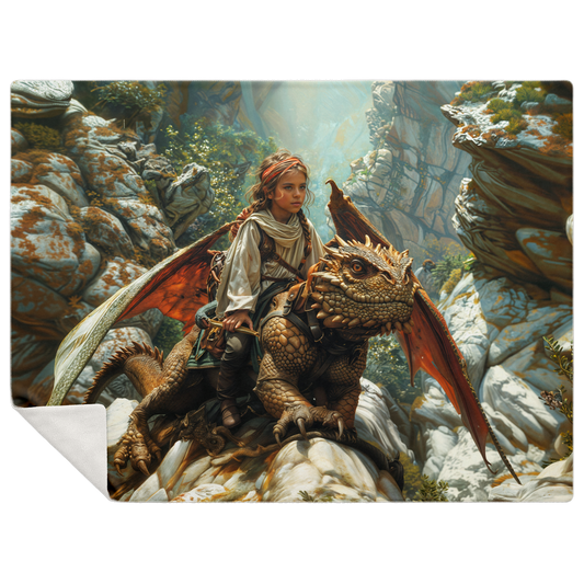 The Dragons Apprentice Premium Microfleece Blanket