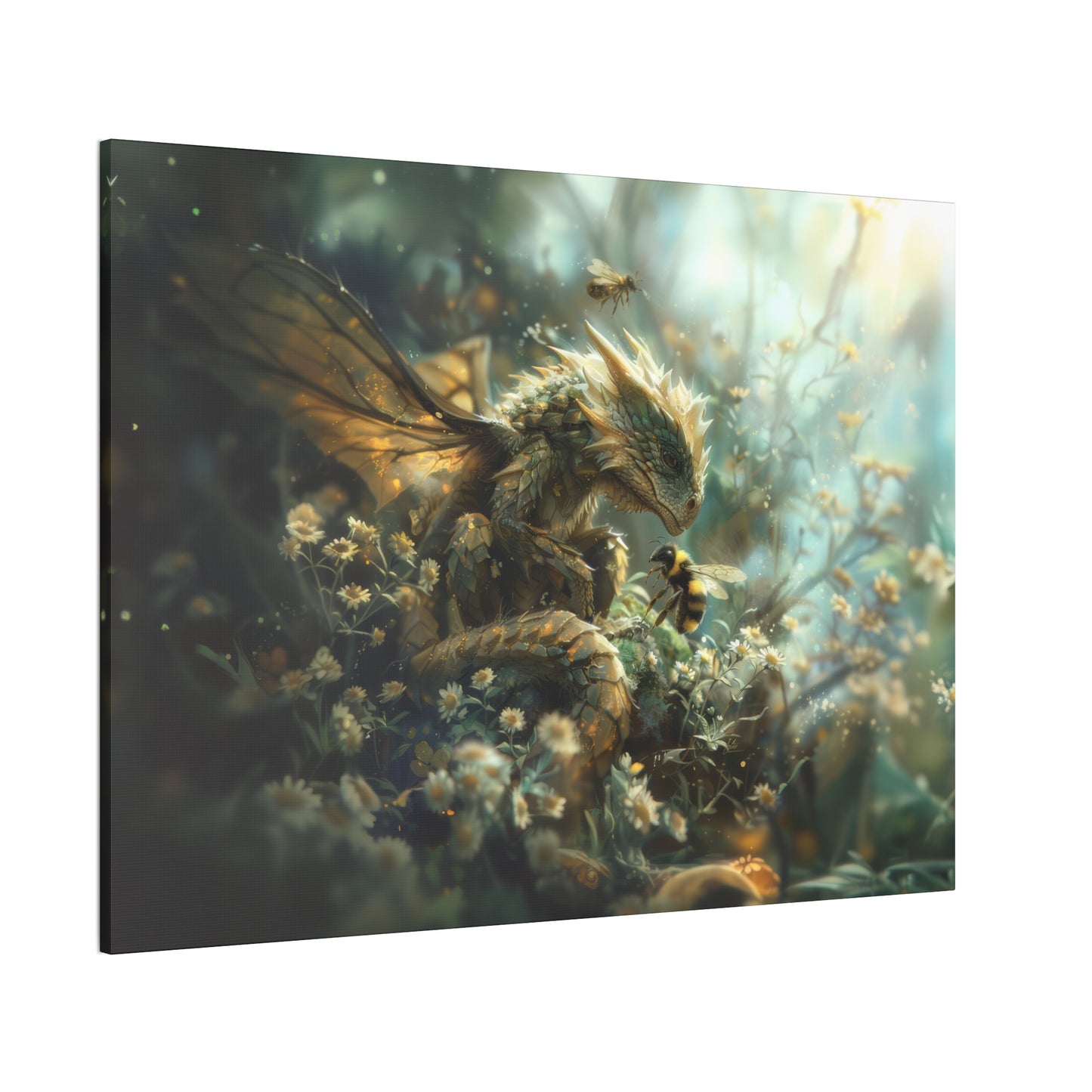 "Bumble Dragon"  Canvas Stretched, 0.75" - Print