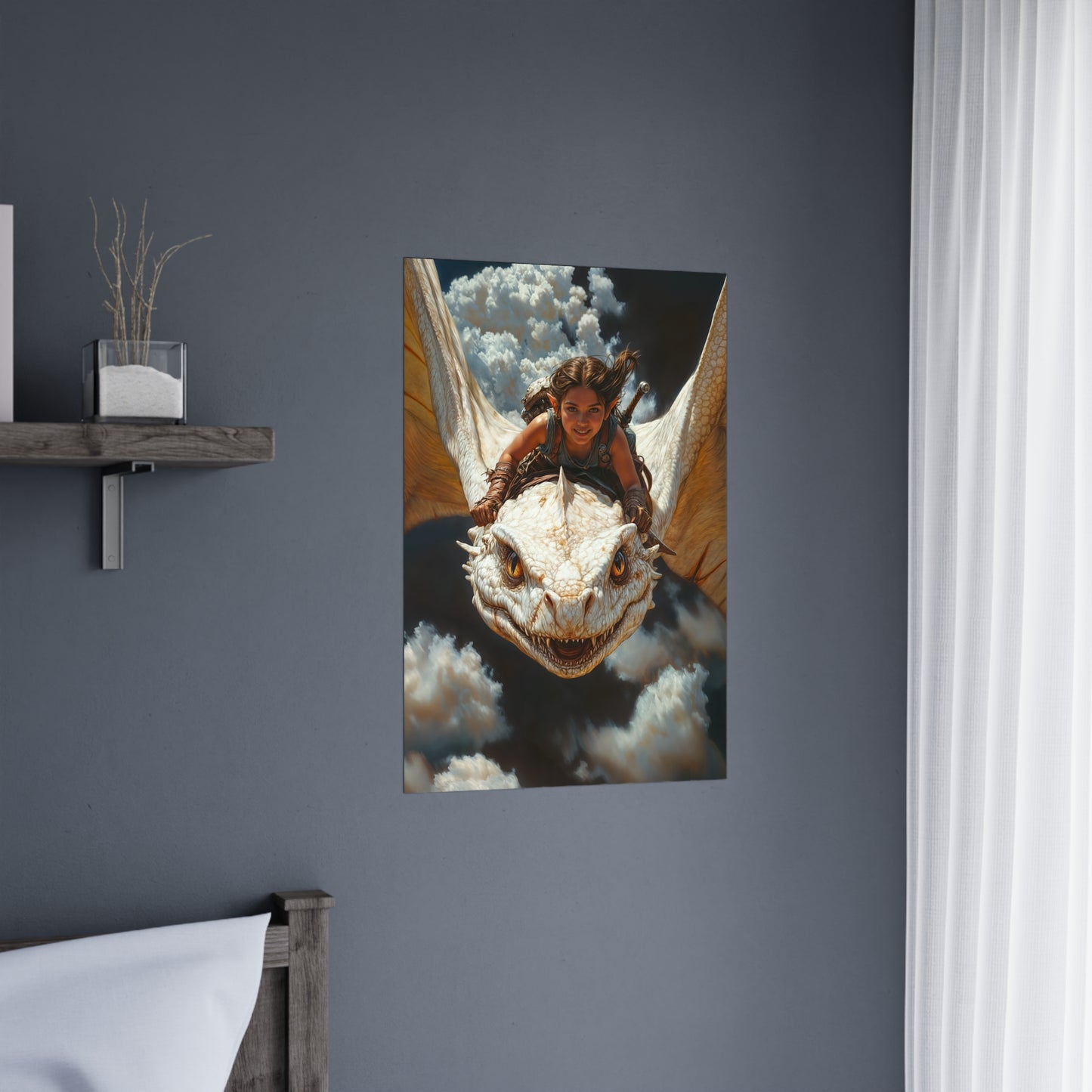 "The Dragon Rider’s Smile" Poster - Print