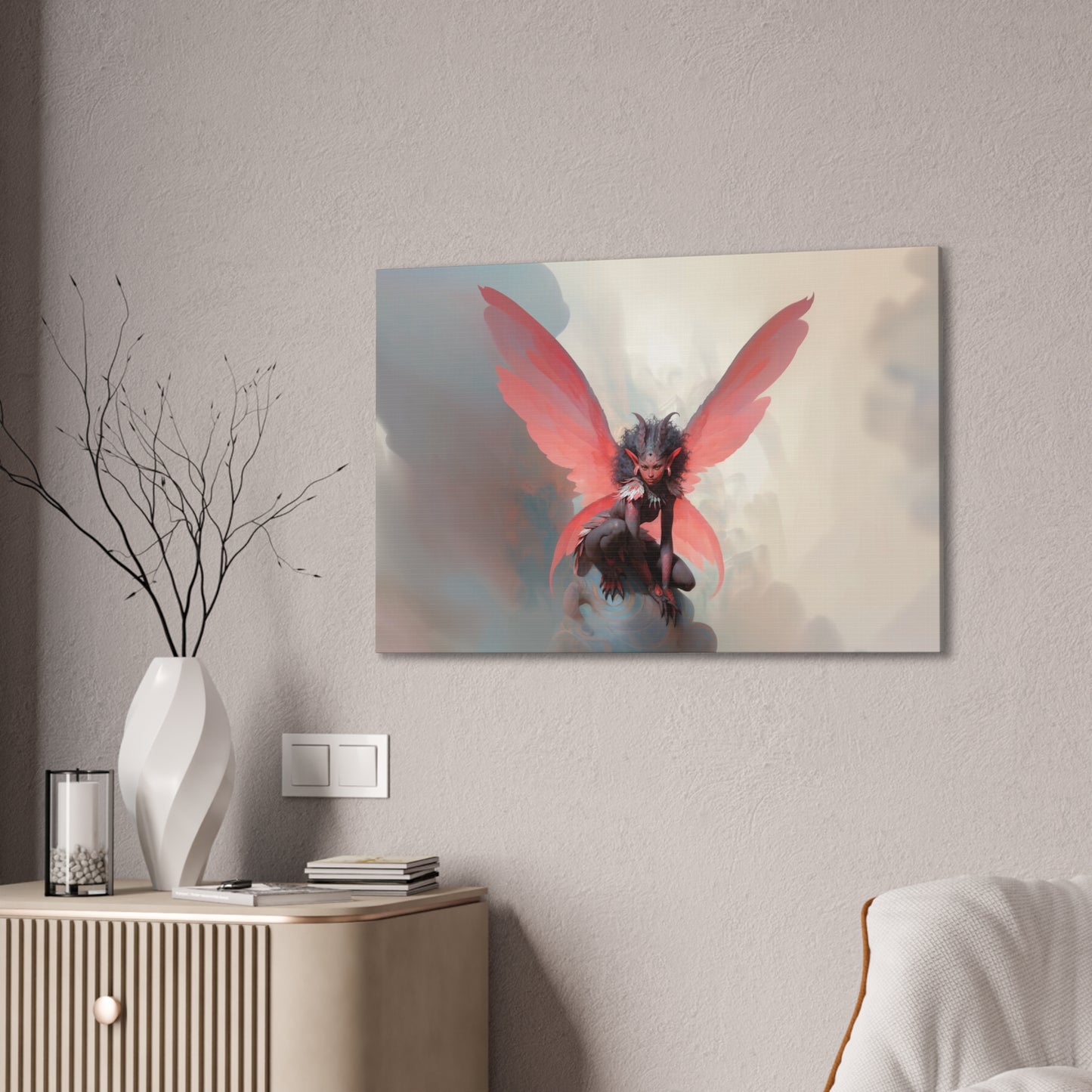 "Misty Mountain Fae"  Canvas Stretched, 0.75" - Print