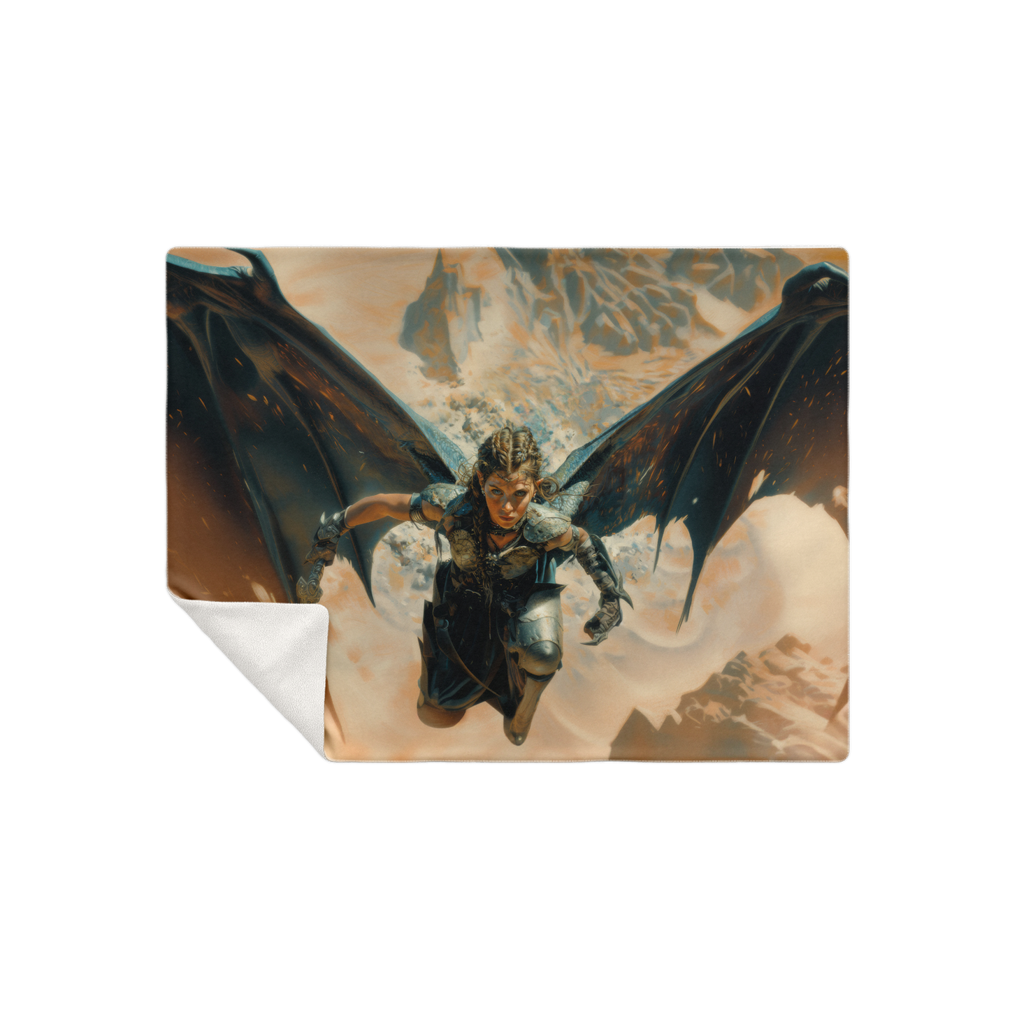 Winged Revenge Premium Microfleece Blanket