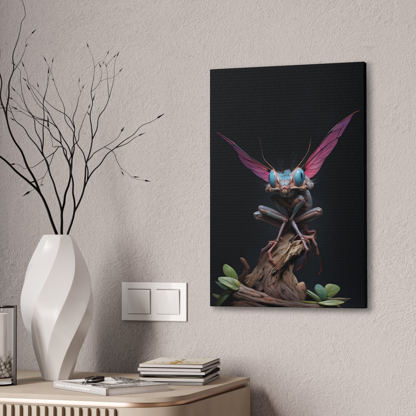 "Pixie Bug" Canvas Stretched, 0.75" - Print