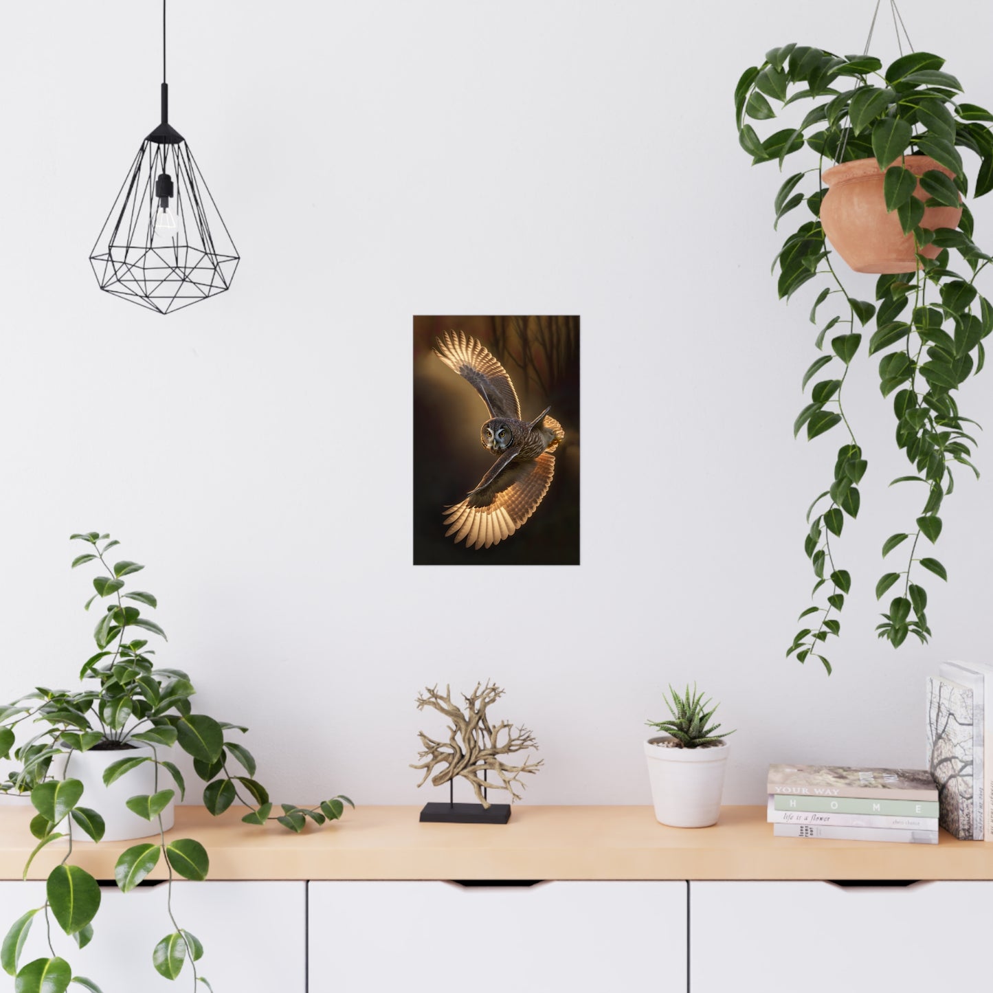 "Aerial Twister Owl" Poster - Print