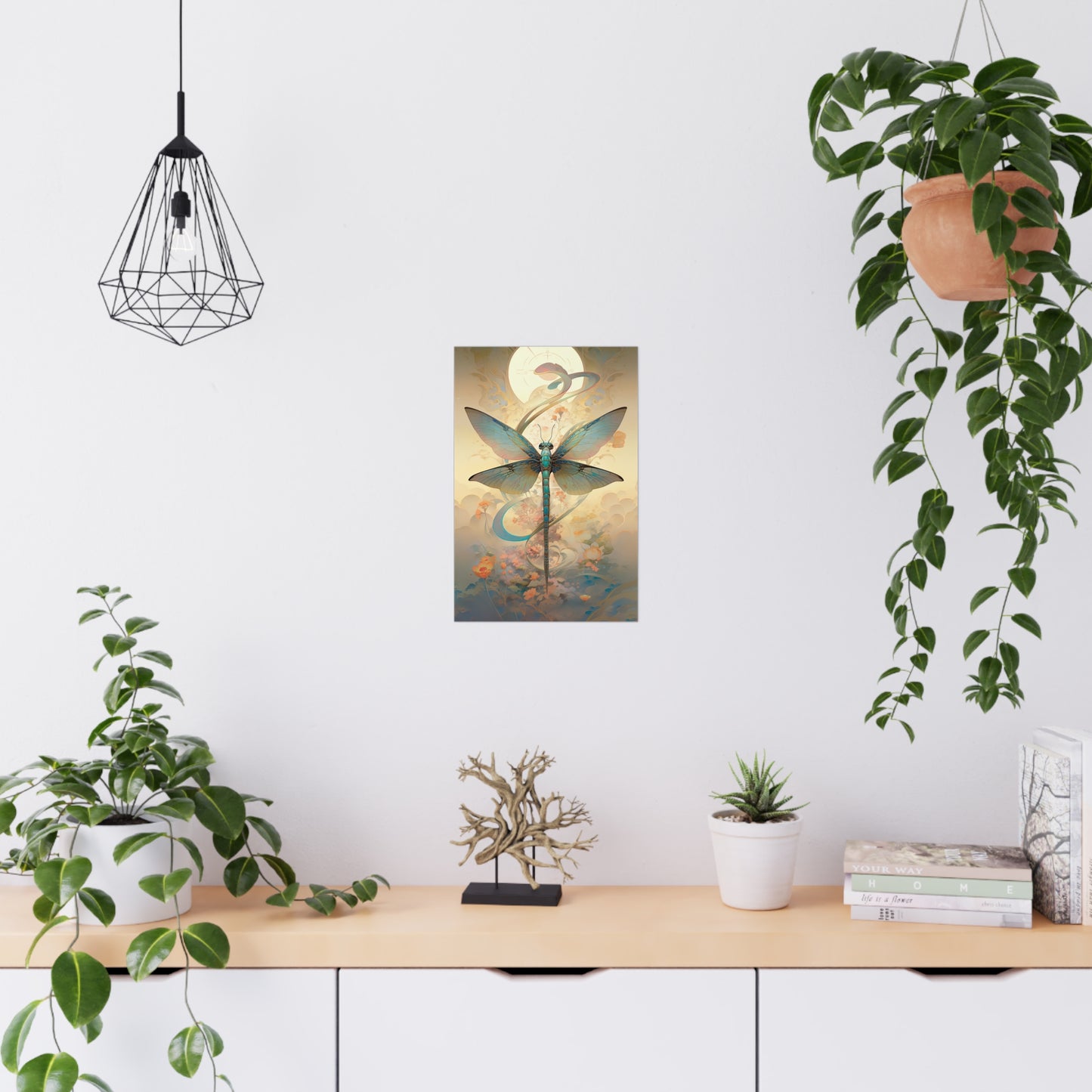 "Zen Dragonfly" Poster - Print