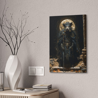 "Shadowtusk Shaman" Canvas Stretched, 0.75" - Print