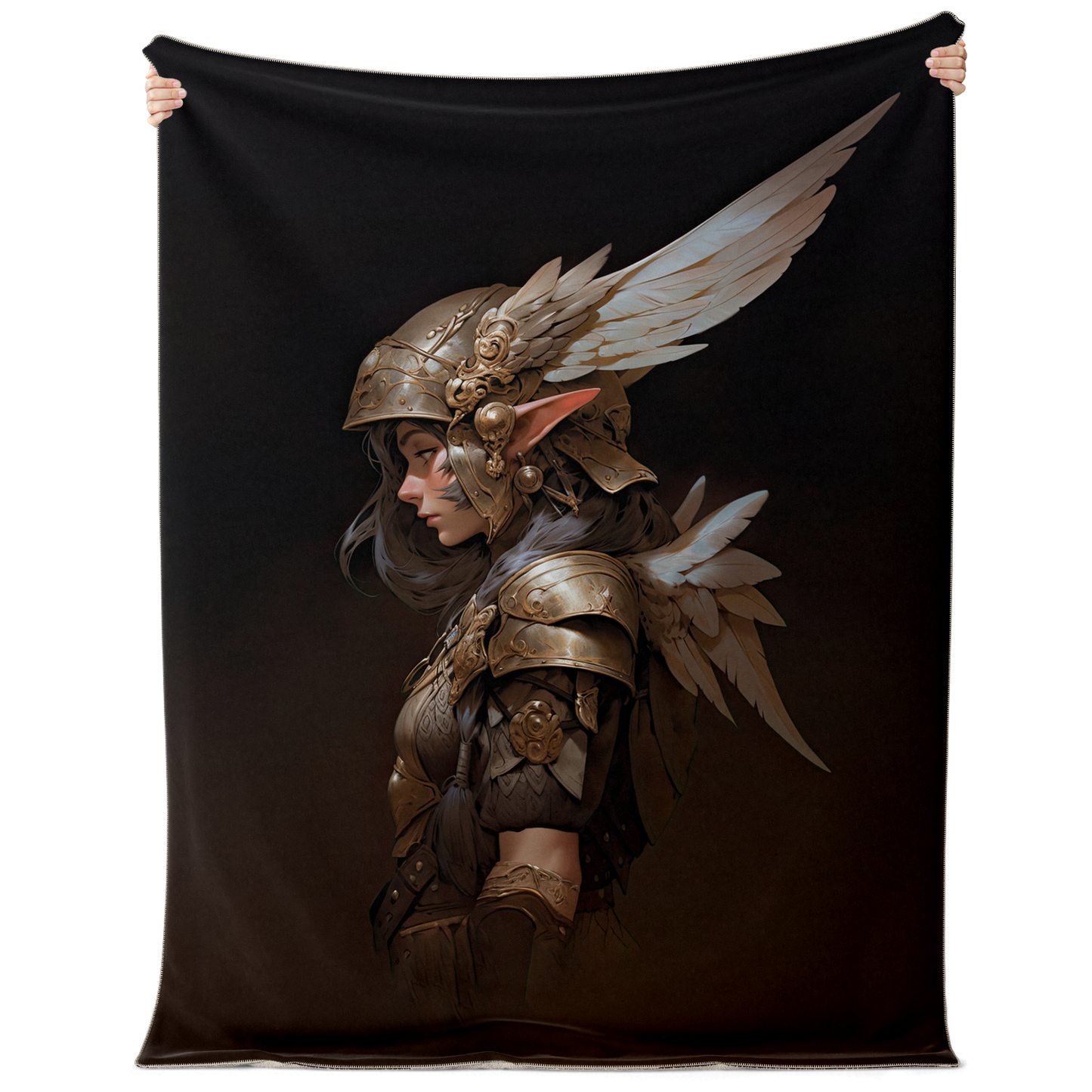 Feather Fae Soldier Premium Microfleece Blanket - AOP