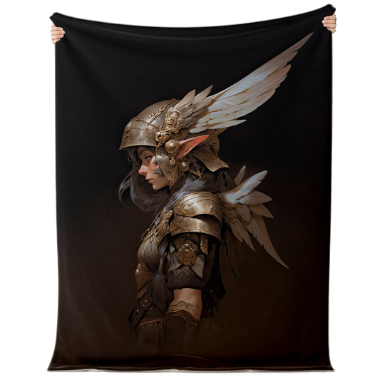 Feather Fae Soldier Premium Microfleece Blanket - AOP