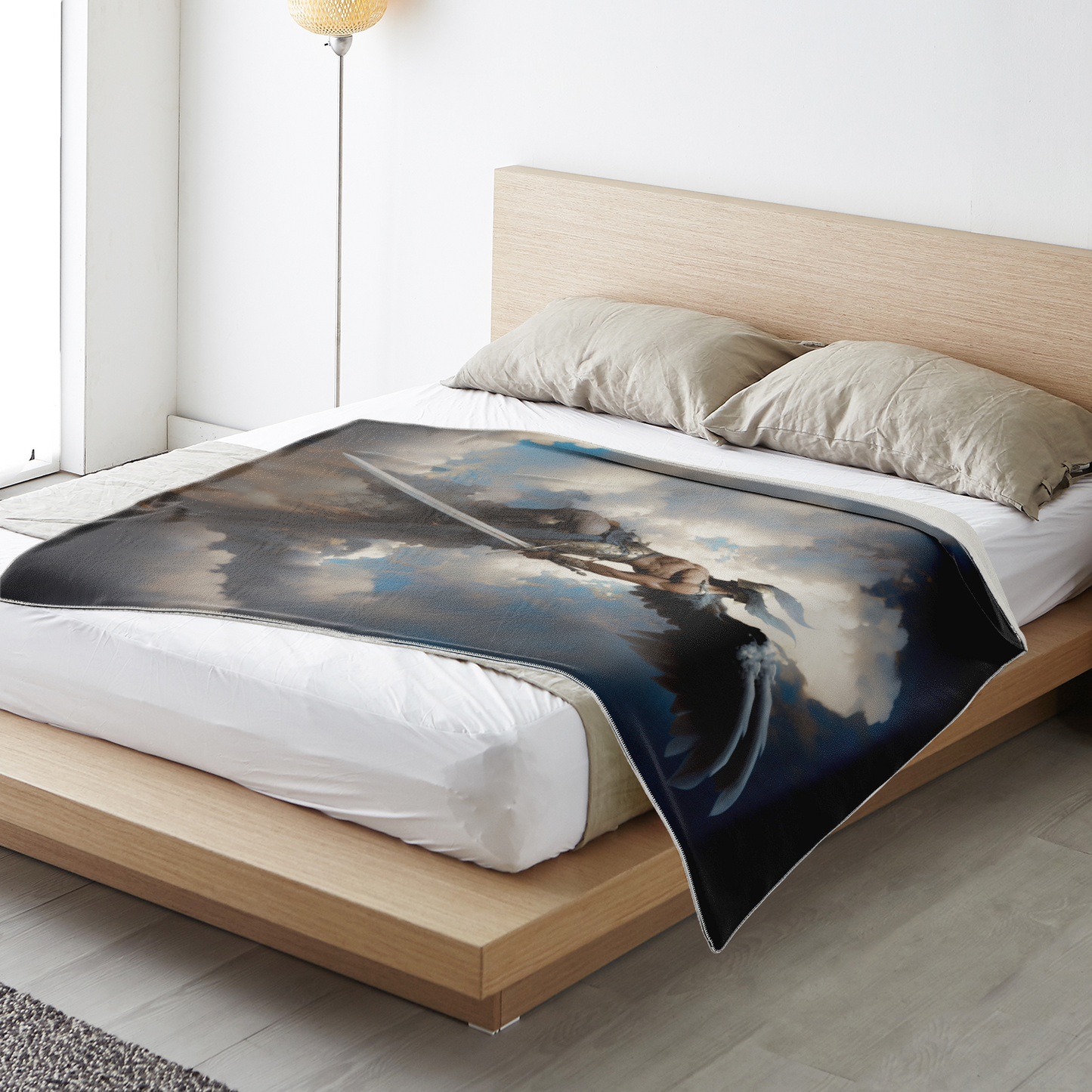 Celestial Judge Premium Microfleece Blanket