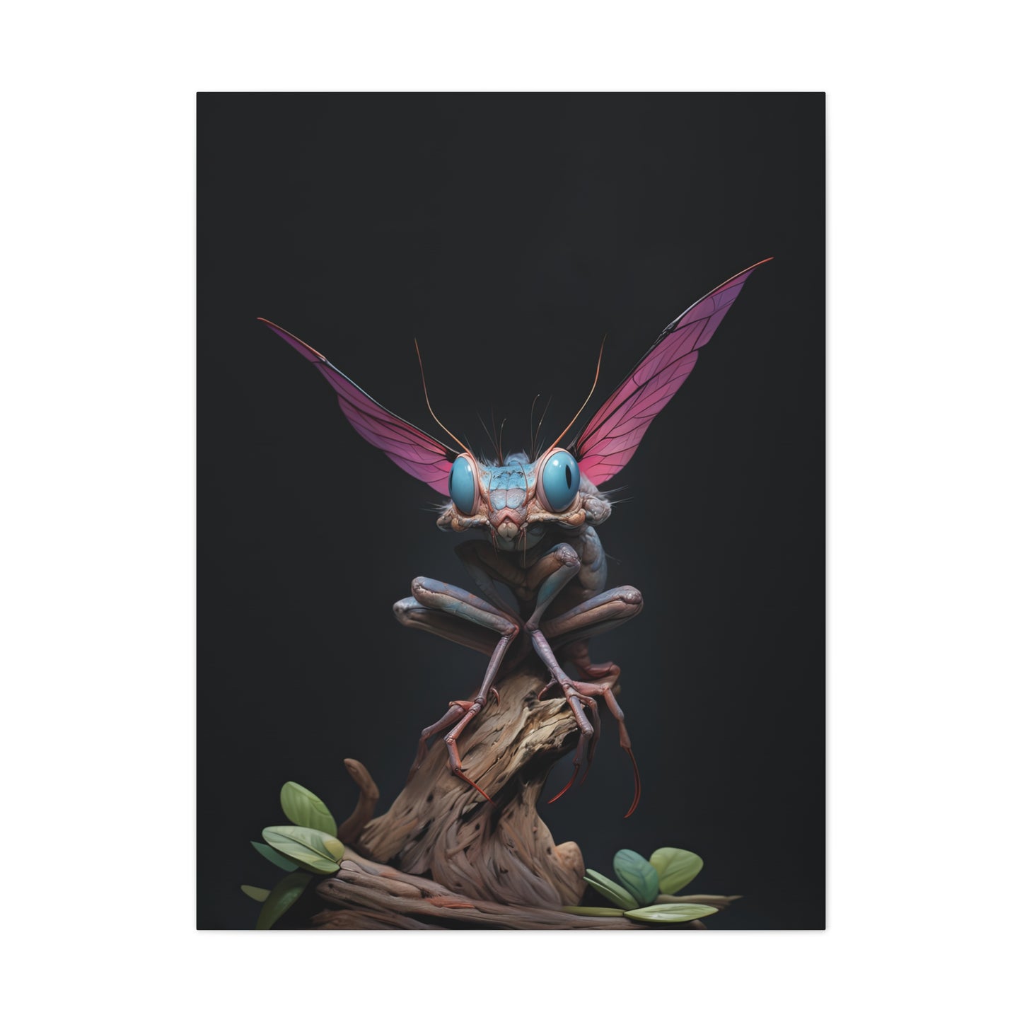 "Pixie Bug" Canvas Stretched, 0.75" - Print