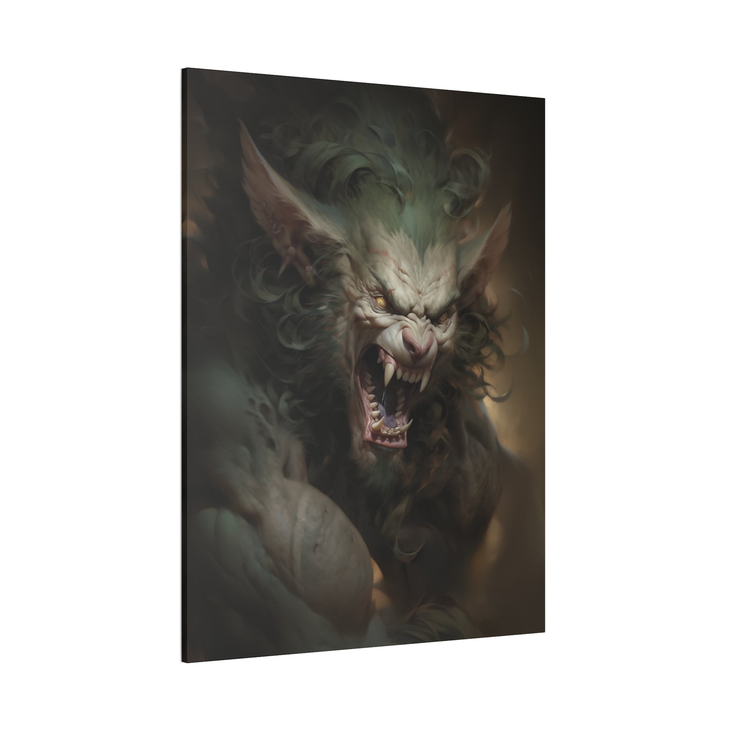 "Werecat" Canvas Stretched, 0.75" - Print