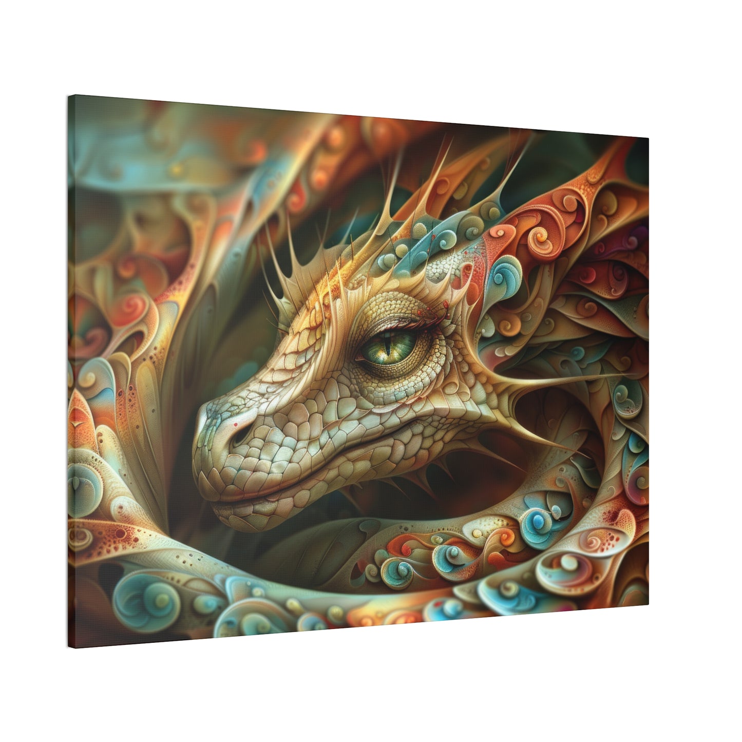 "Spiralwyrm"  Canvas Stretched, 0.75" - Print