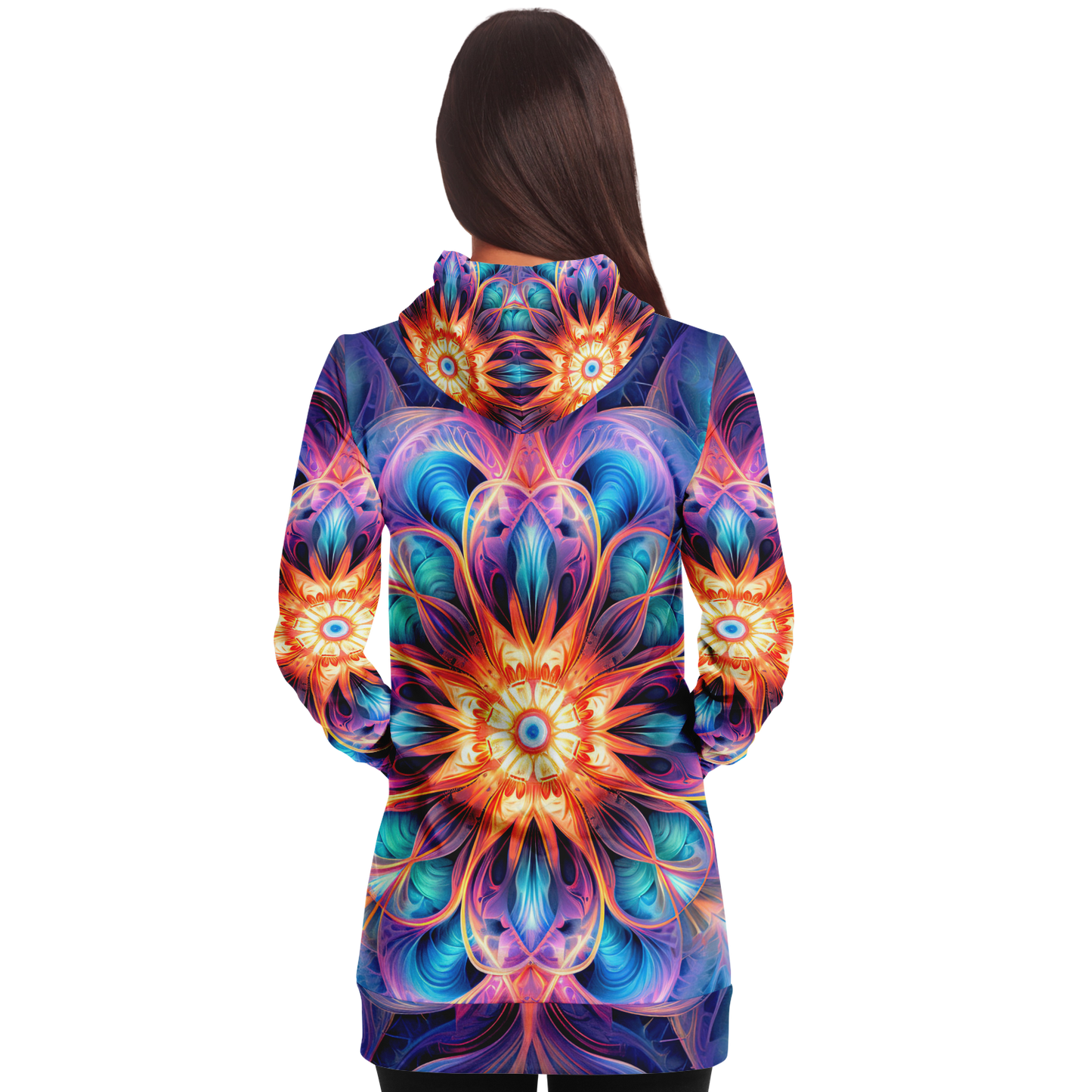 Opal Star Exploder Longline Festival Hoodie