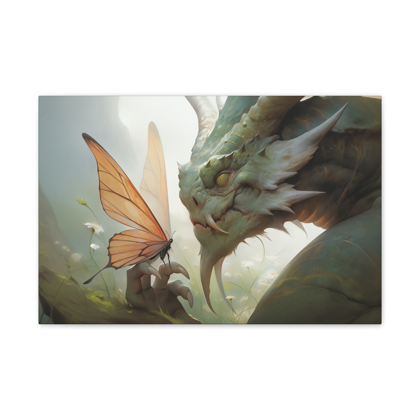 "Fire and Flutter"  Canvas Stretched, 0.75" - Print