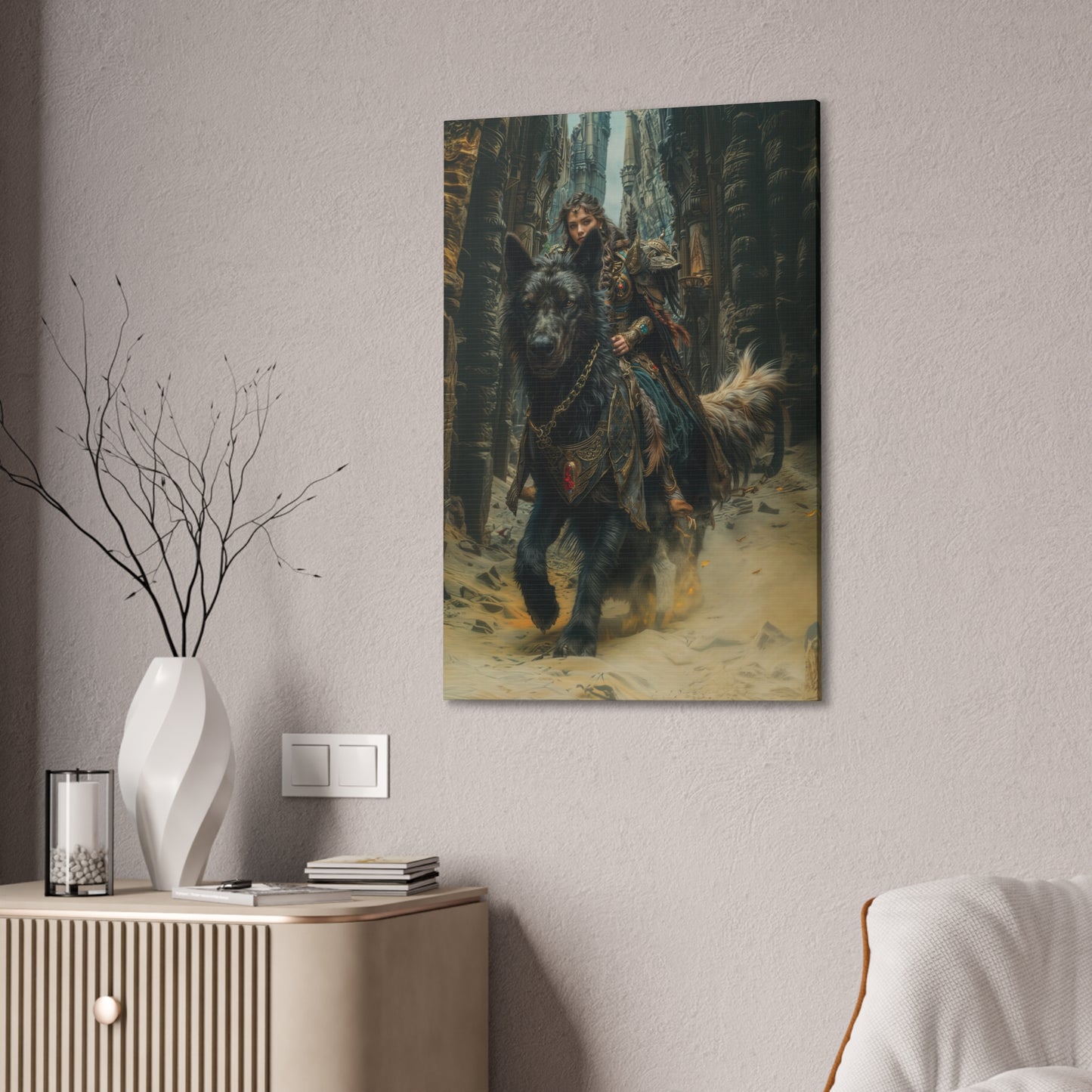 "Midnight Rider " Canvas Stretched, 0.75" - Print