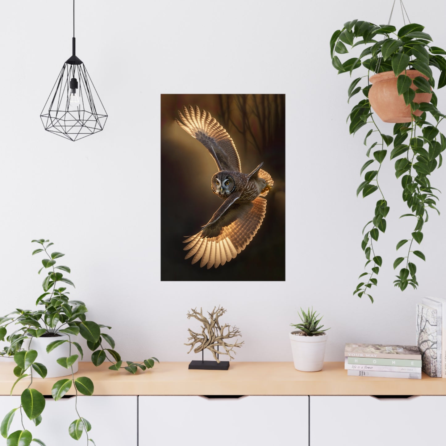 "Aerial Twister Owl" Poster - Print