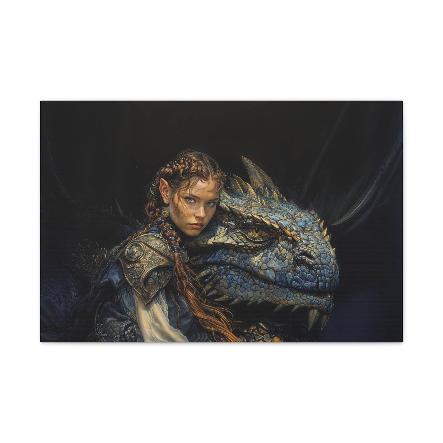 "Bond Of The Dragonrider"  Canvas Stretched, 0.75" - Print