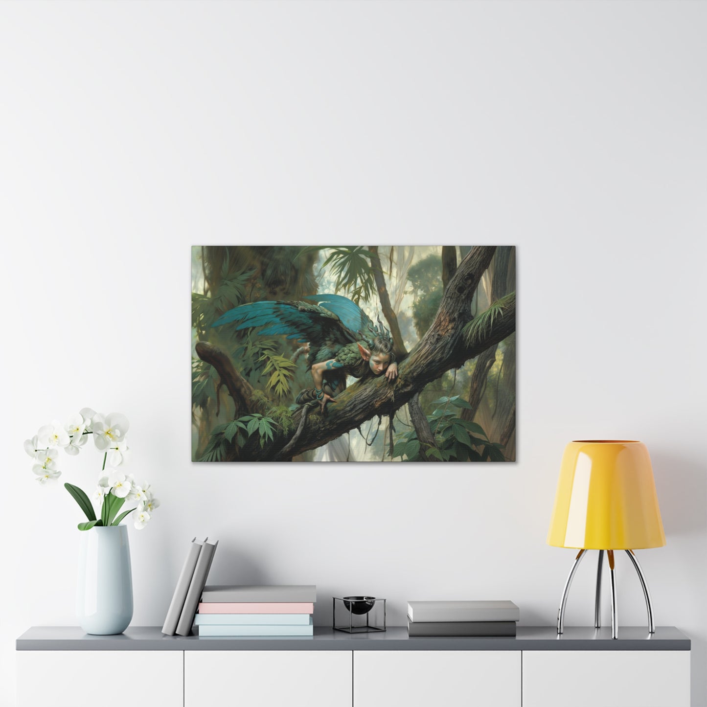 "The Woodland Sprite’s Watcher"  Canvas Stretched, 0.75" - Print