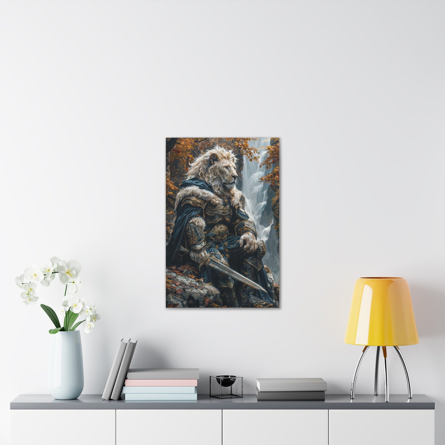 "Lionhearts Mourning" Canvas Stretched, 0.75" - Print