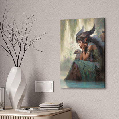 "Wings of the Weeping Willow" Canvas Stretched, 0.75" - Print