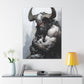 "Horned Protector" Canvas Stretched, 0.75" - Print