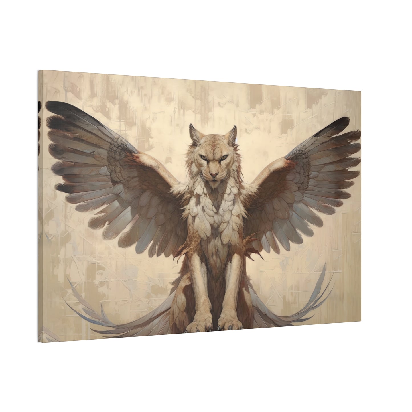 "Winged Wildcat"  Canvas Stretched, 0.75" - Print