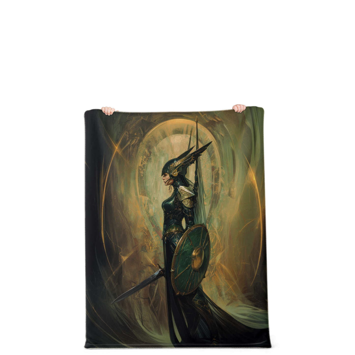 Elite Elven Guardian Premium Microfleece Blanket