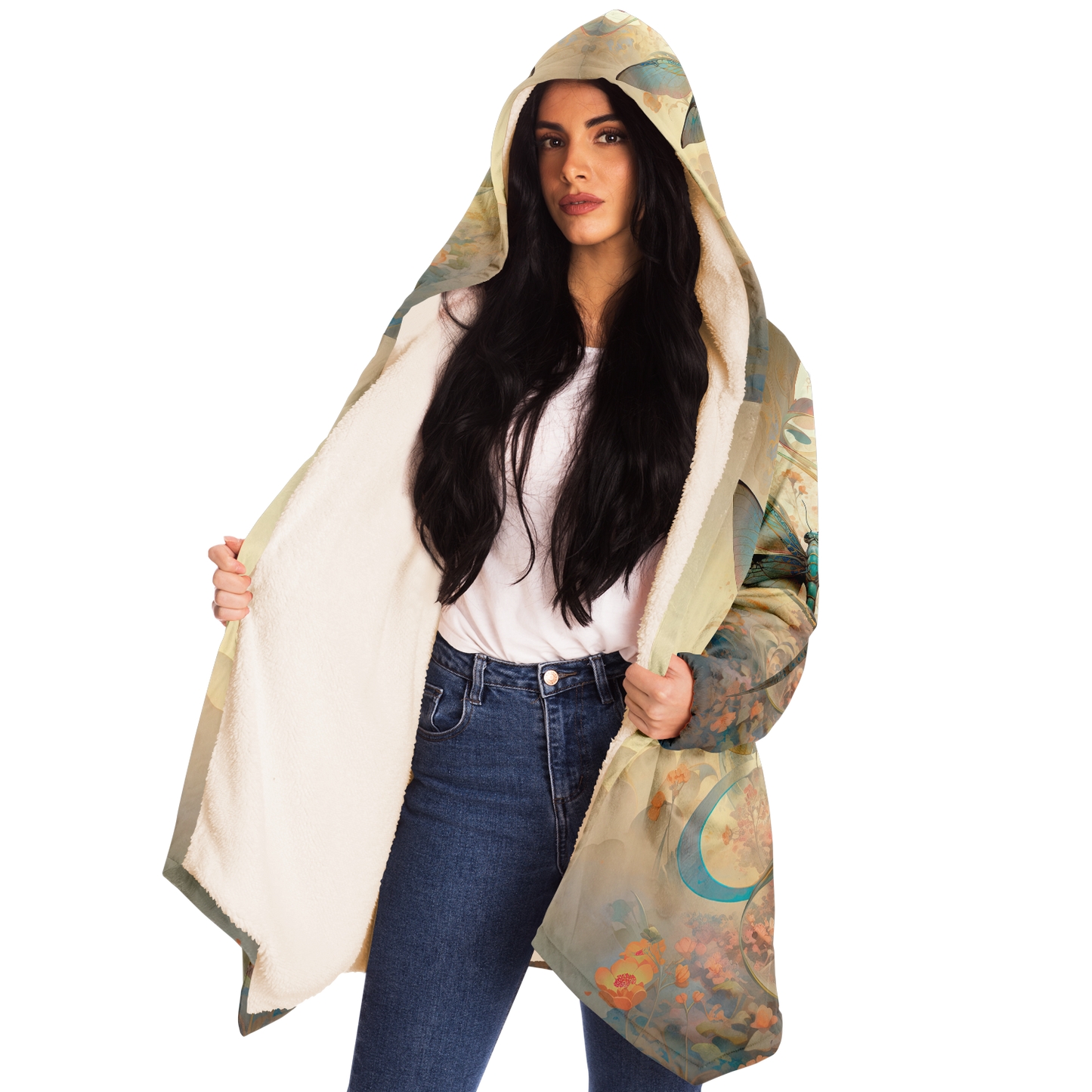 Zen Dragonfly Microfleece Cloak