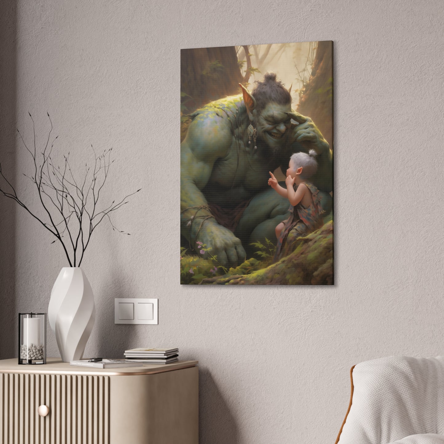 "Thunderchuckle and Pixie Snicker" Canvas Stretched, 0.75" - Print