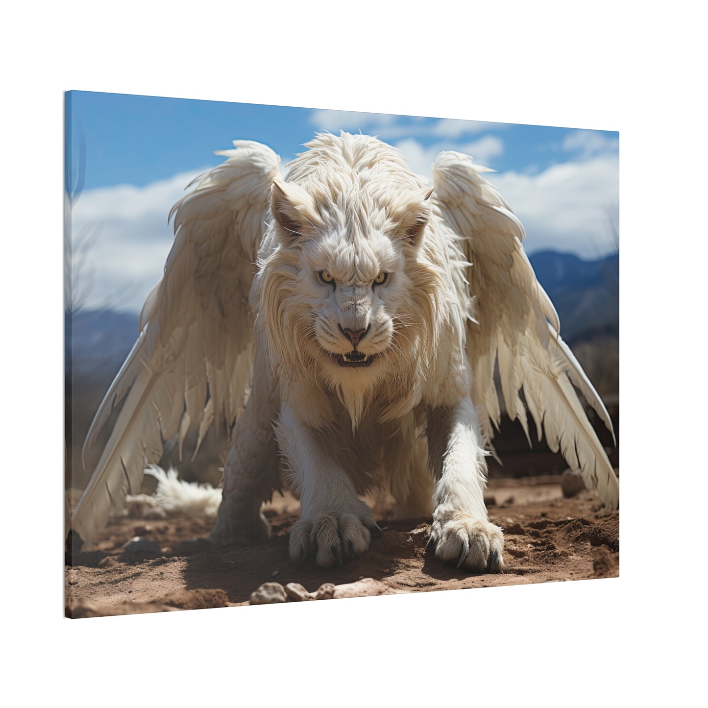 "Albino Skyroar"  Canvas Stretched, 0.75" - Print