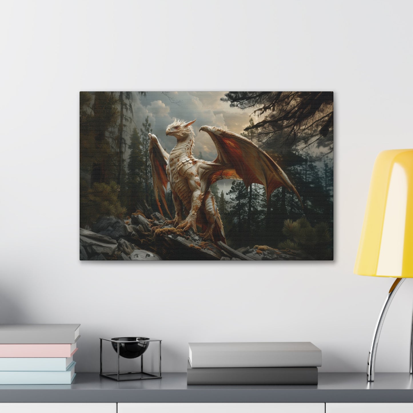 "Forest Drake"  Canvas Stretched, 0.75" - Print