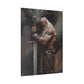 "A Viking And His Dragon" Canvas Stretched, 0.75" - Print