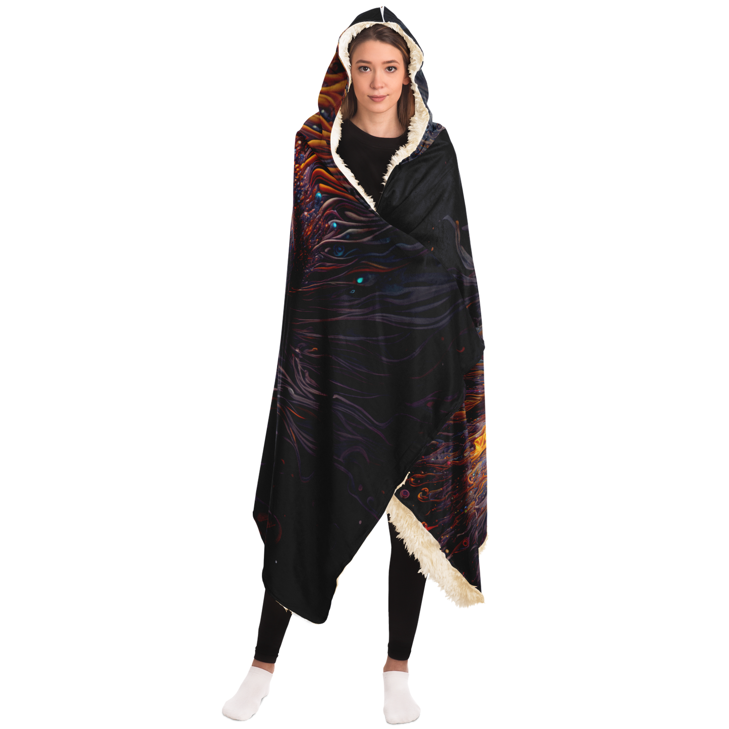 Liquid Dream Sight Hooded Festival Blanket