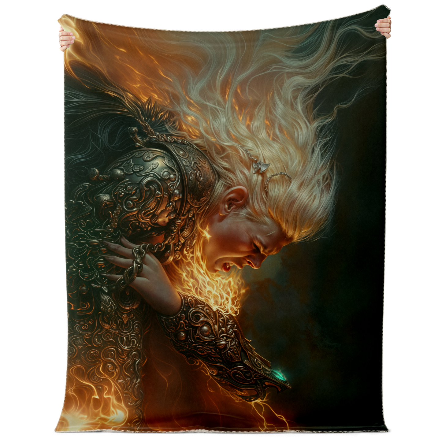 Fiery Choices Premium Microfleece Blanket