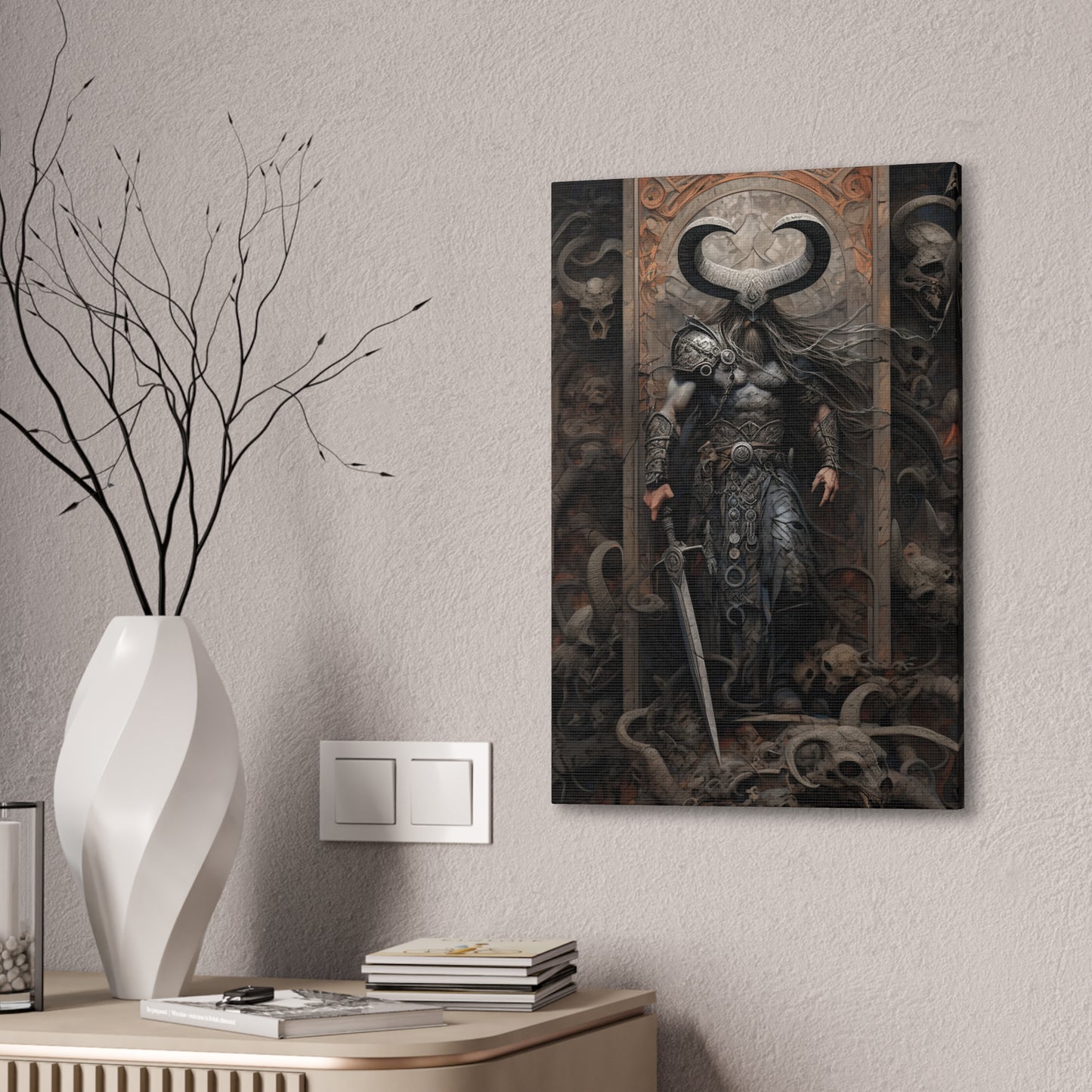 "A Vikings Niflheim" Canvas Stretched, 0.75" - Print