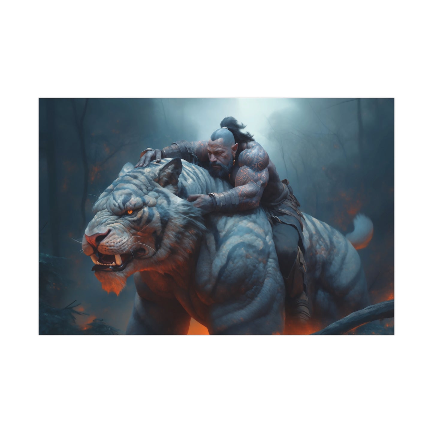 "Tiger Rider" Poster - Print