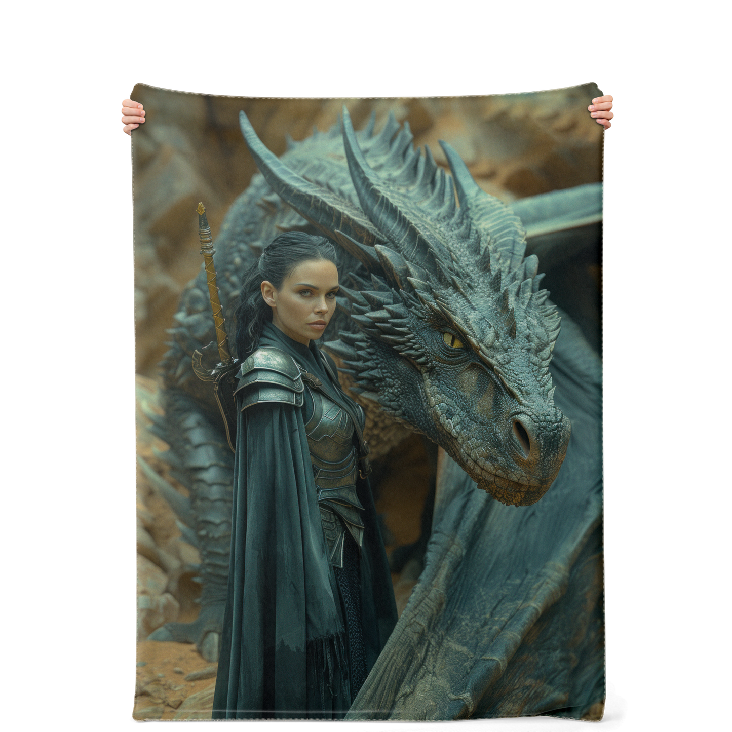 Dragon Warrior Premium Microfleece Blanket