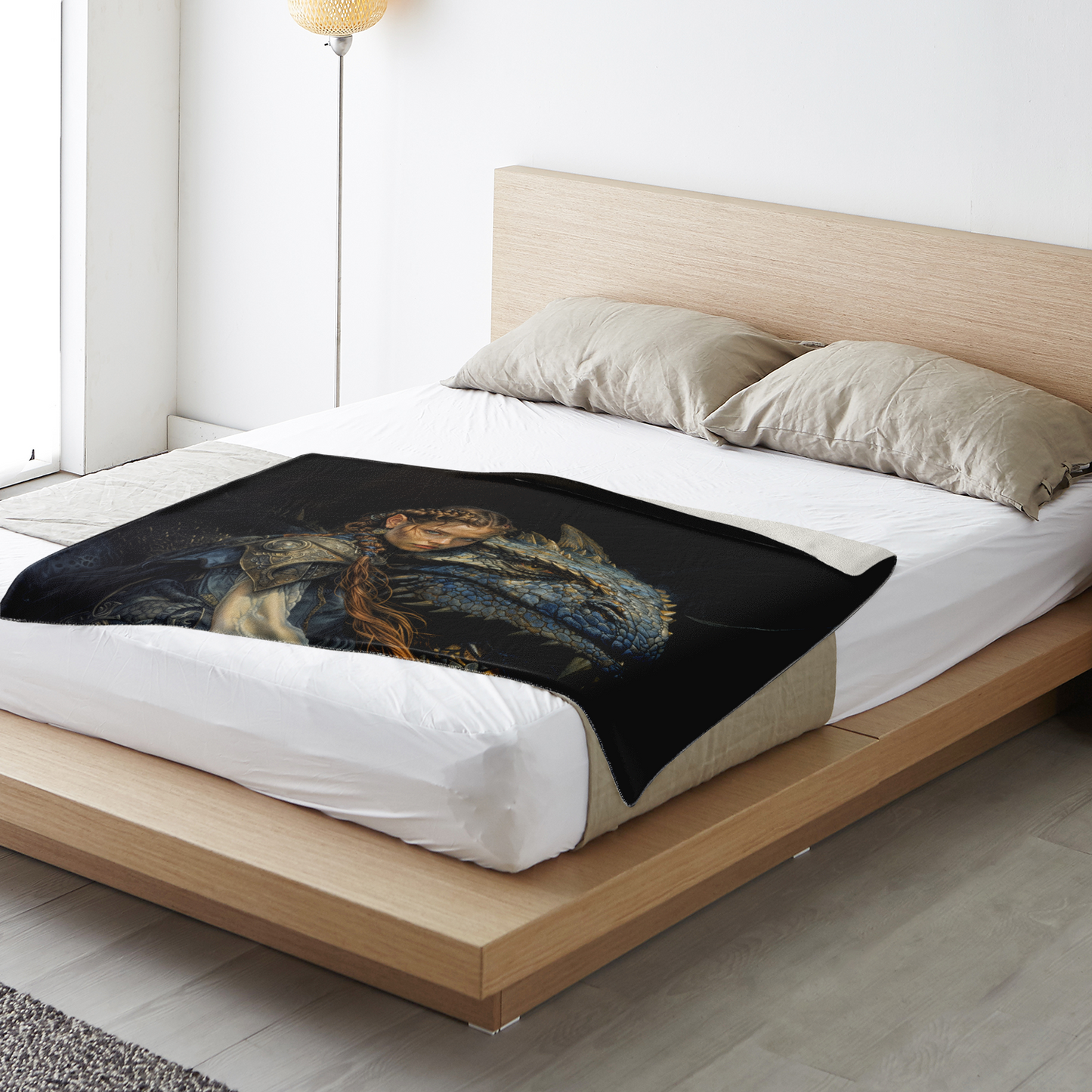 Bond Of The Dragonrider Premium Microfleece Blanket