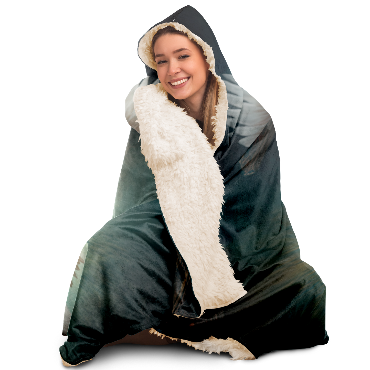 Angel Dog Hooded Blanket