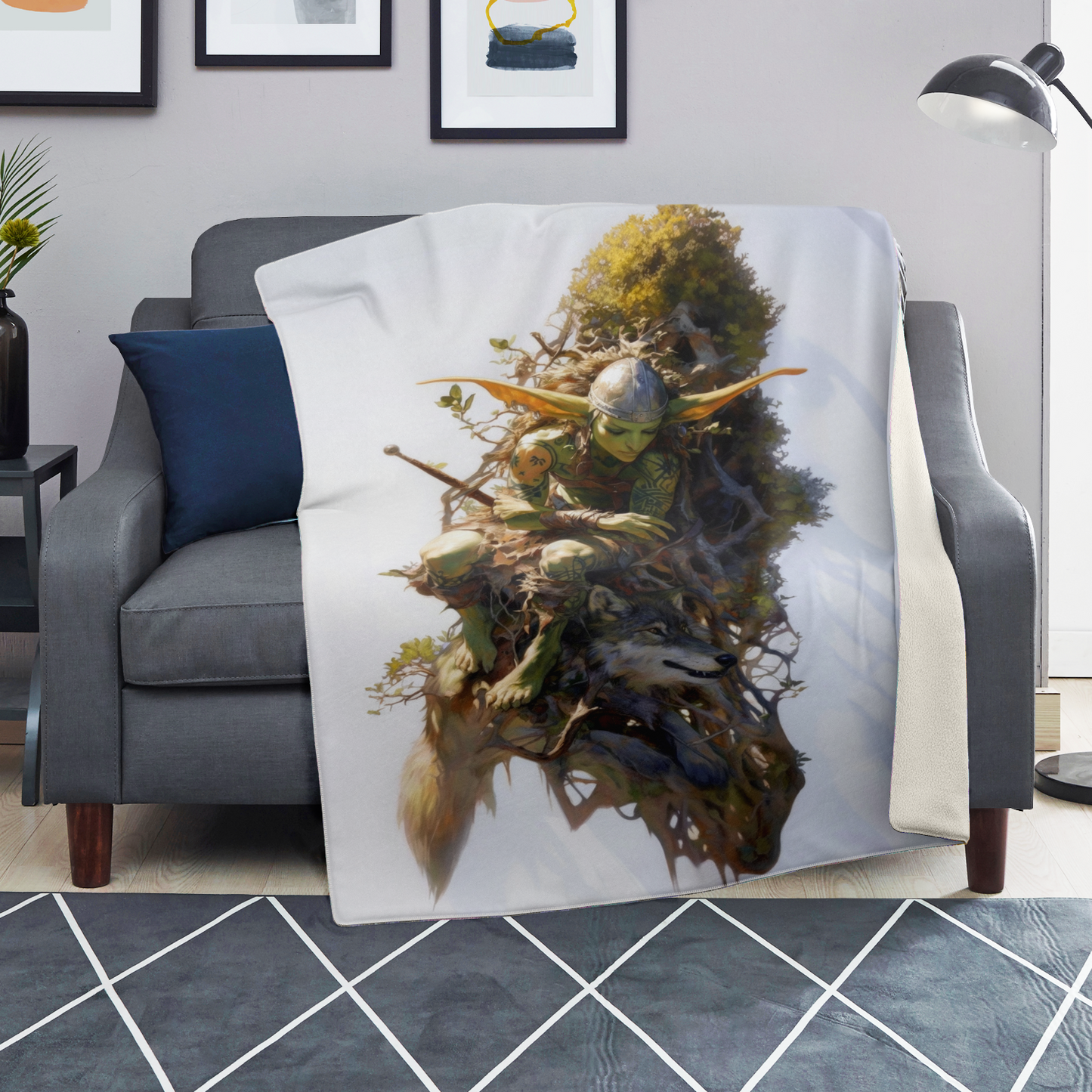 Floating Gardens Escape Premium Microfleece Blanket