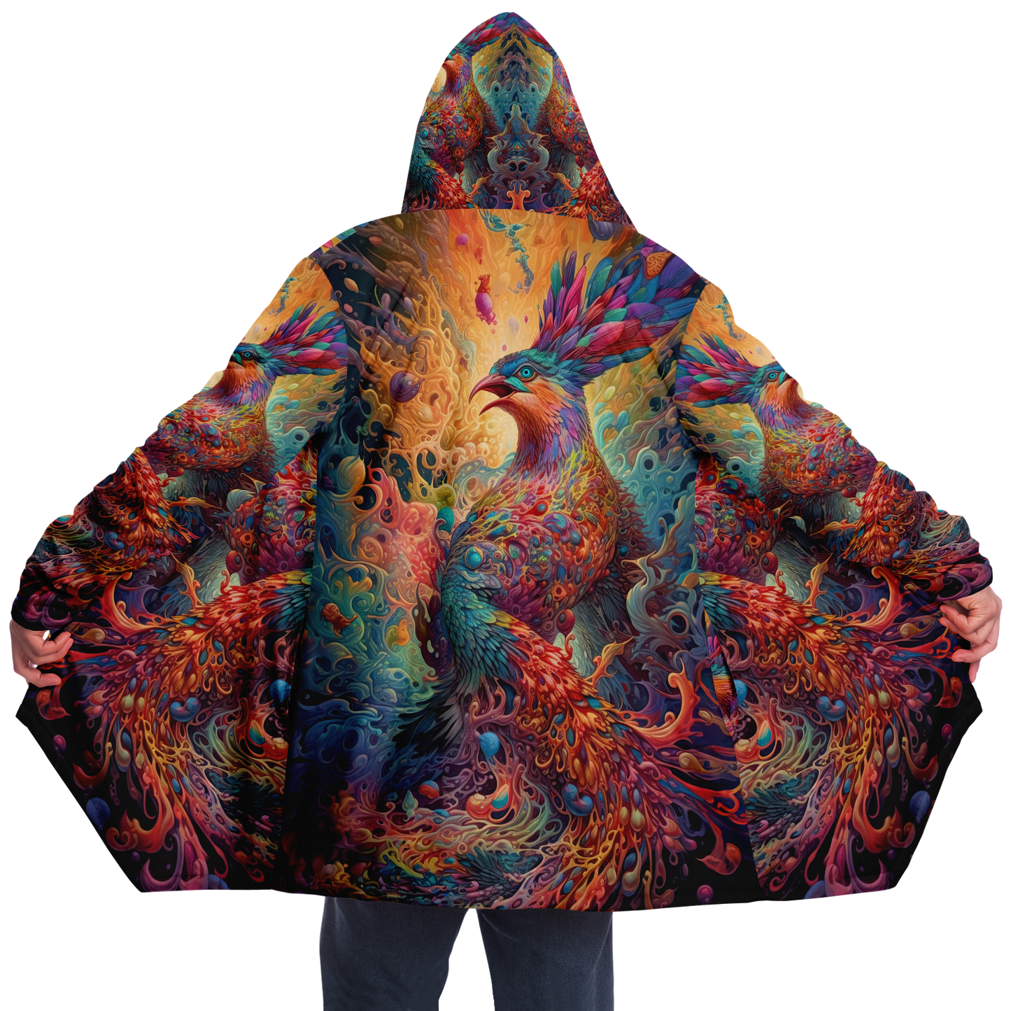 Liquid Light Phoenix Microfleece Cloak